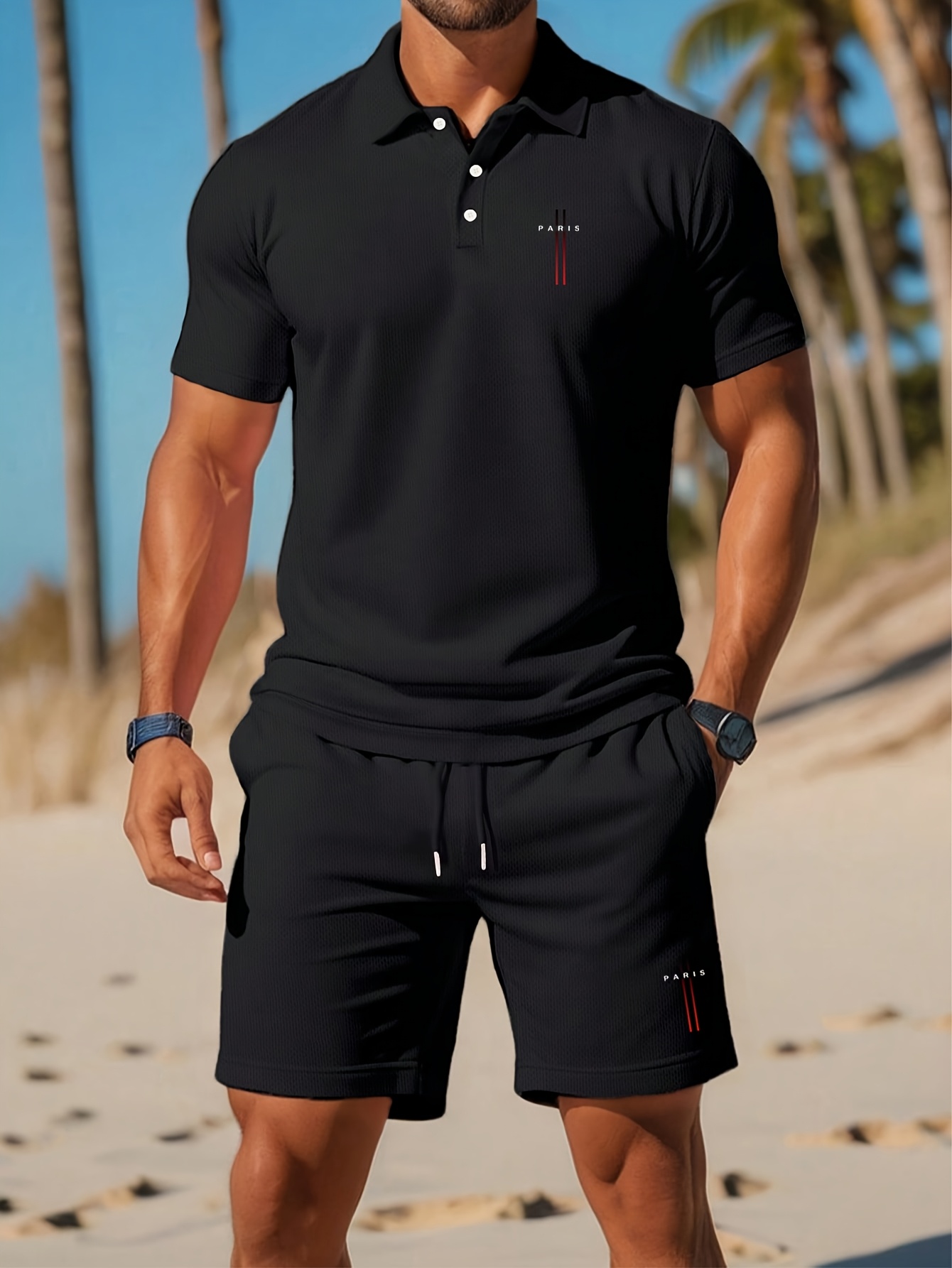 Men'S Fashion Polo - 2026 Summer Men's Polo Shirt Set