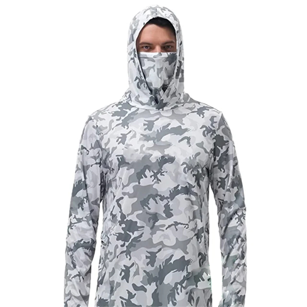 Mens Fashion Casual - Summer Fishing Hoodies Men Jersey camouflage