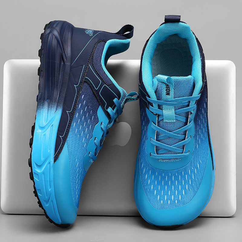 Men'S Fashion Running Shoes - Wide Box Toe Sneakers Platform Soles