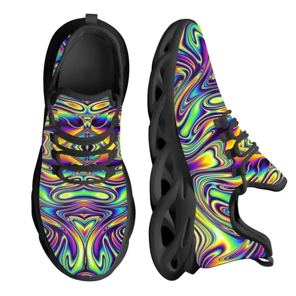 Men'S Fashion Running Shoes - Fashion Trippy Colorful Mesh Breathable Outdoor