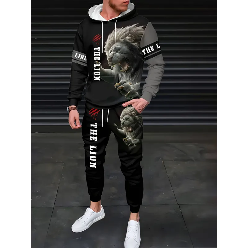 Mens Fashion Style - 2026 Casual Sweater Sweatpants 2 Piece