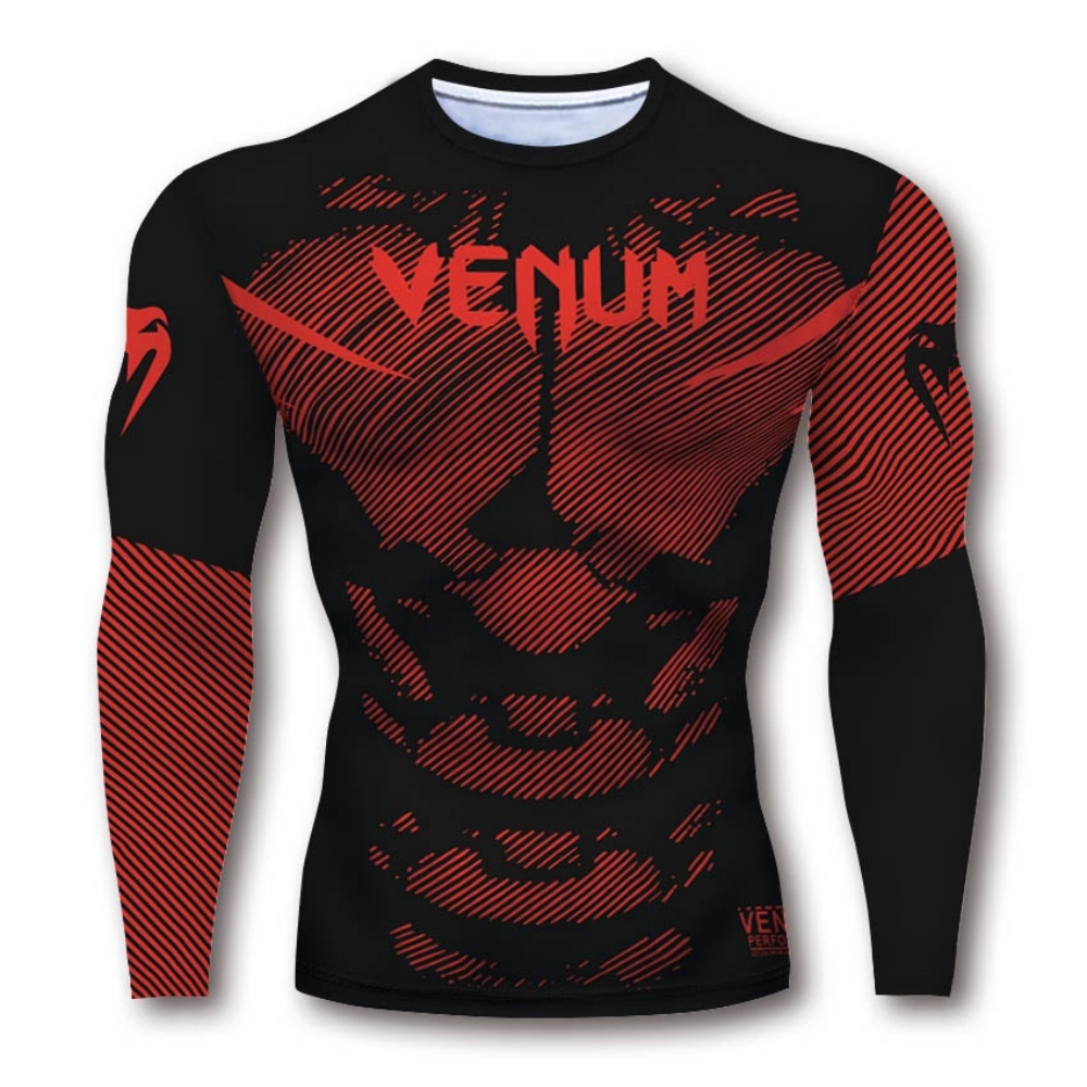 Dragon Pattern Long Sleeve Com - Compression Shirt Workout recension och pris