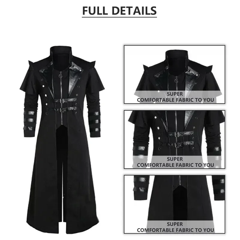 Disfraz Hombre Vintage Hallowe - Men'S Fashion Leather Jacket recension och pris