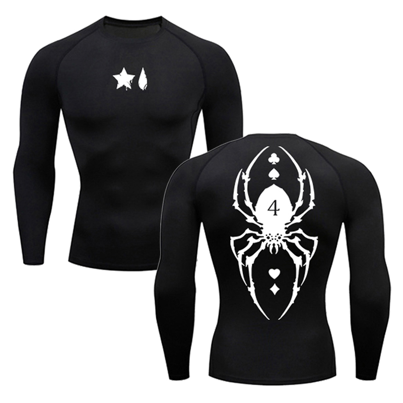 Spider Print Compression Shirt - Compression Shirt Workout recension och pris