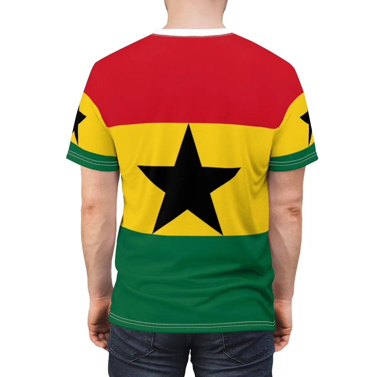 Abstract Vintage Ghana Flag 3D - Mens Fashion Dress Shirts recension och pris