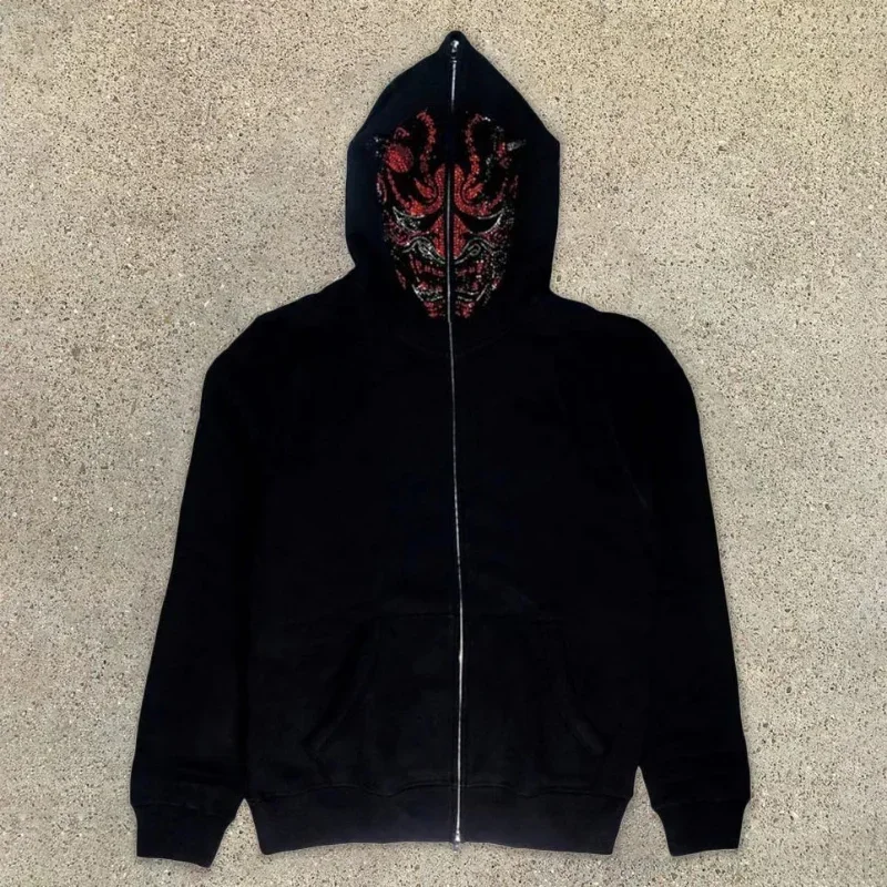 Women Men Y2K Fashion Hoodie L - Mens Fashion Zip Up Hoodies recension och pris