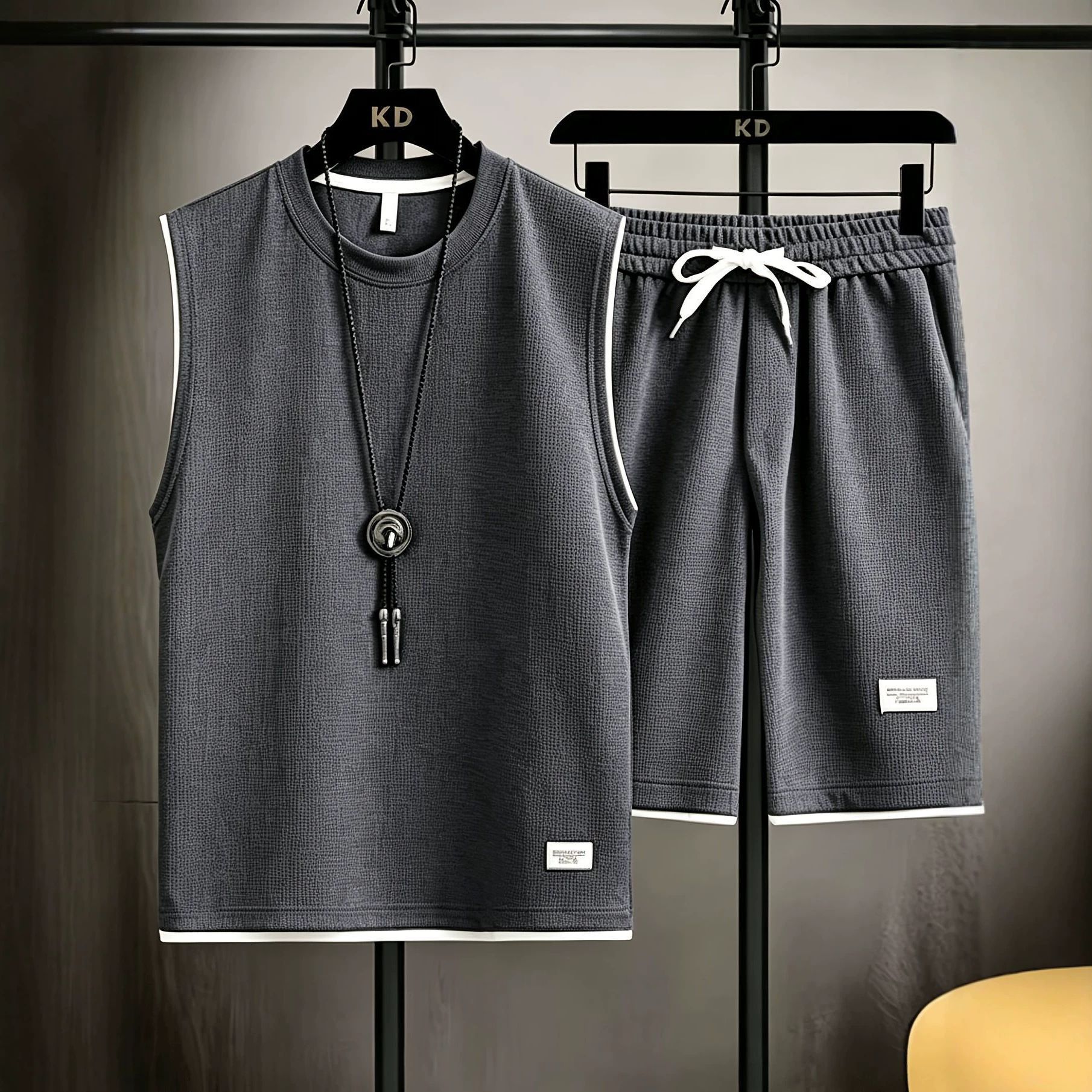 Summer men's vest sets high qu - Mens Fashion Casual recension och pris