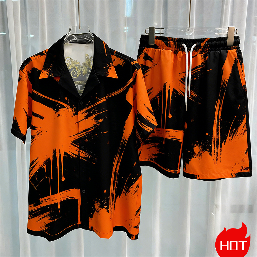 Digital printed men's set fash - Men Fashion Upper recension och pris
