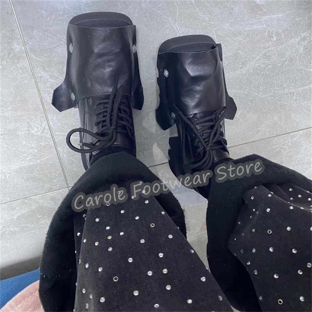 Fashion Square Toe Chunky Bott - Men Fashion Rave recension och pris