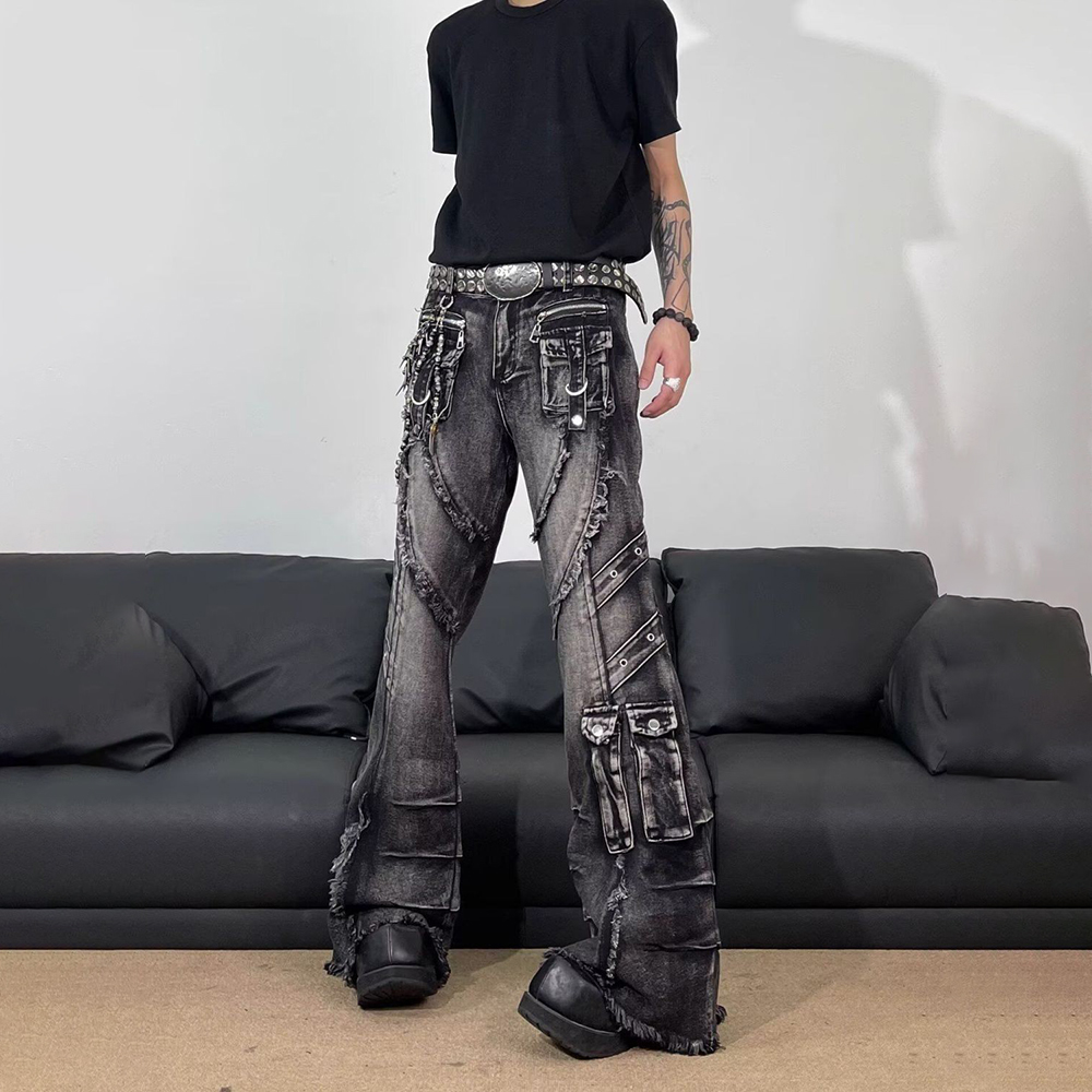 Mens Tassel Pocket Embellished - Men'S Fashion Jeans And Boots recension och pris