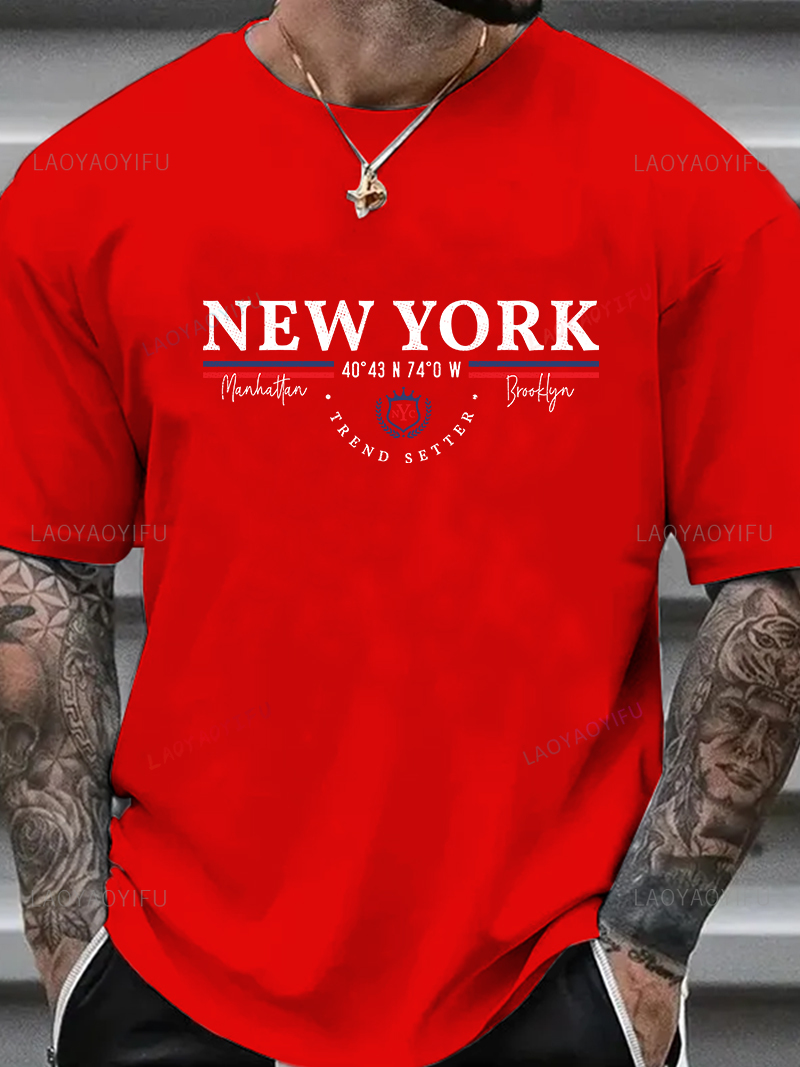 New York Letter Graphic Tee Un - York Men'S Fashion recension och pris