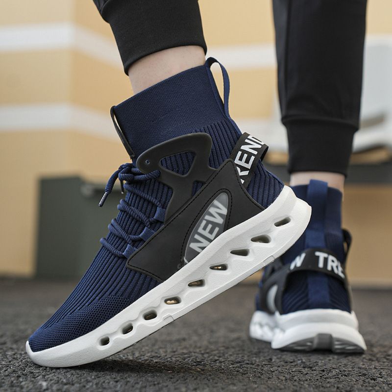 Trendy Men High Top Sock Shoes - Men'S Fashion Running Shoes recension och pris