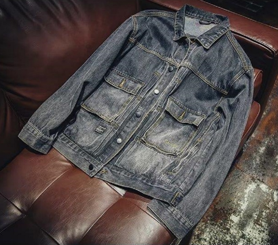 High Quality Men's Denim Jacke - Mens Fashion Denim Jacket recension och pris