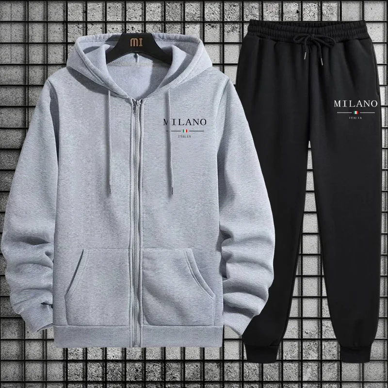 Spring 2026 Men's Tracksuit Ca - Mens Fashion Zip Up Hoodies recension och pris