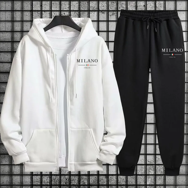 Spring 2026 Men's Tracksuit Ca - Mens Fashion Zip Up Hoodies recension och pris