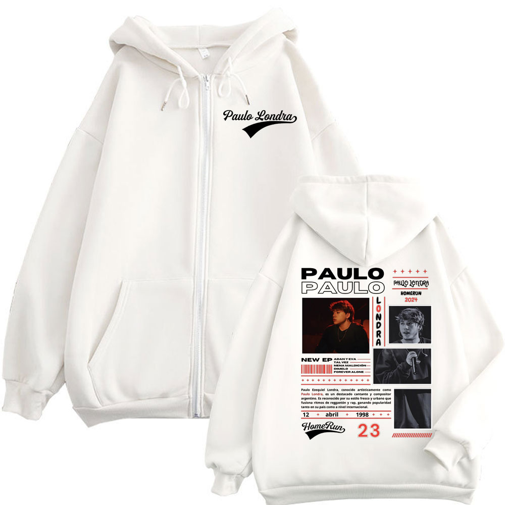 Rapper Paulo Londra Homerun Al - Mens Fashion Zip Up Hoodies recension och pris