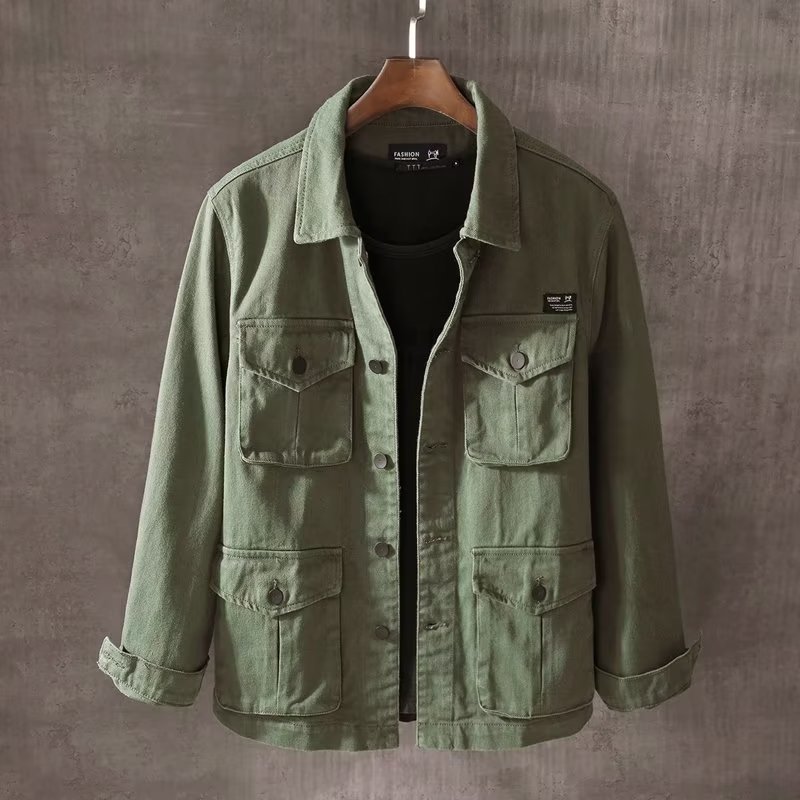 Spring and Autumn New Men's Fa - Mens Fashion Denim Jacket recension och pris