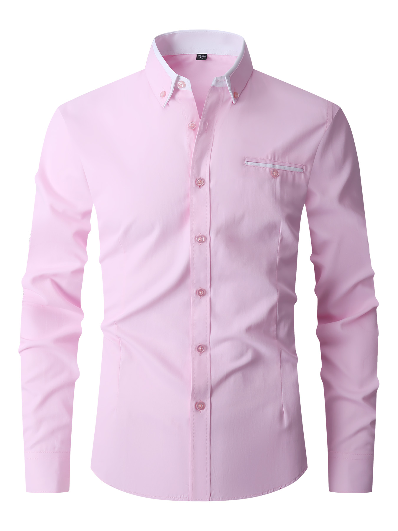 Men Formal Shirt Long Sleeve O - Mens Fashion Dress Shirts recension och pris