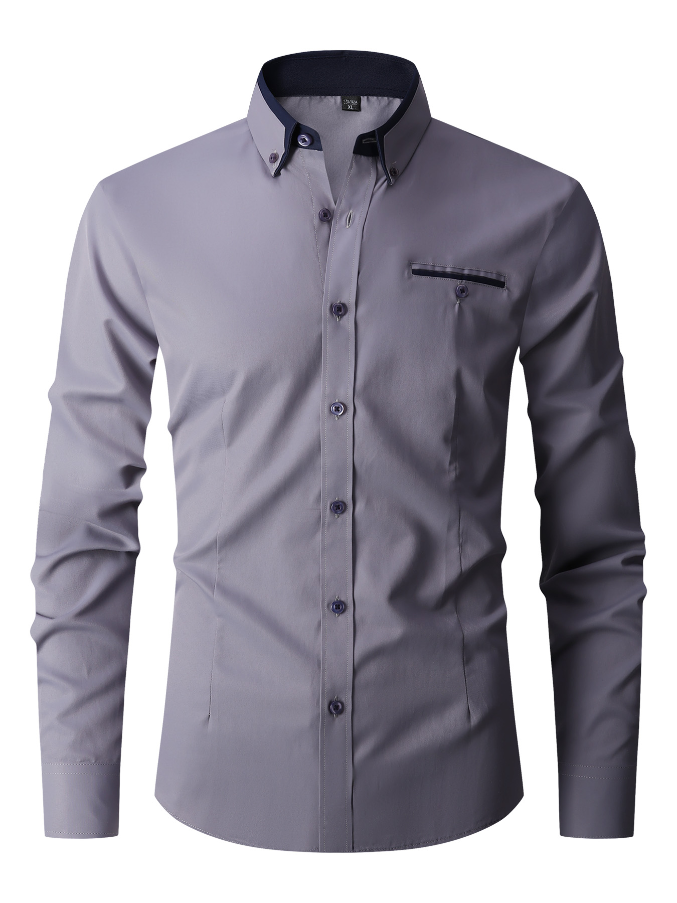 Men Formal Shirt Long Sleeve O - Mens Fashion Dress Shirts recension och pris