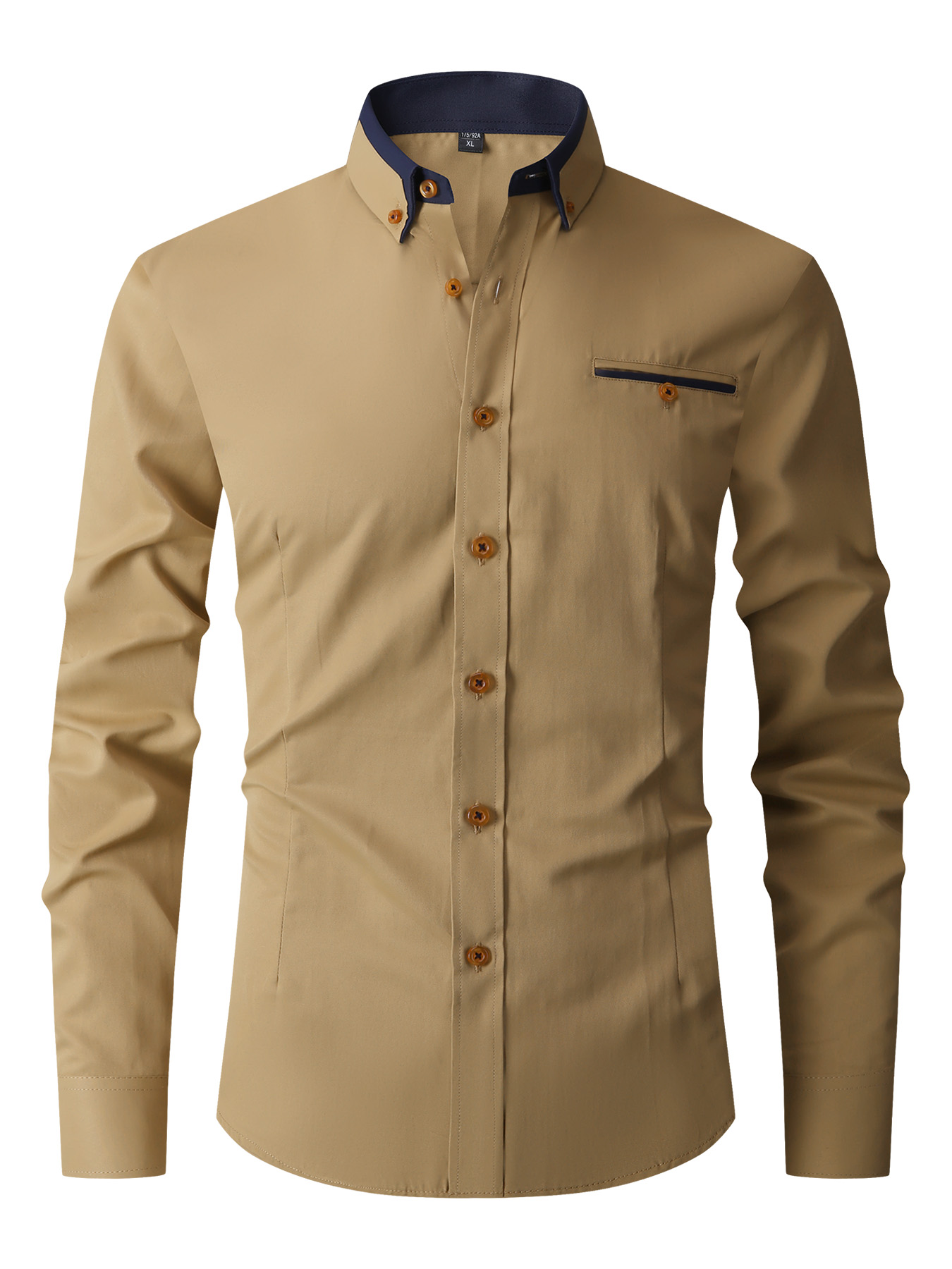 Men Formal Shirt Long Sleeve O - Mens Fashion Dress Shirts recension och pris