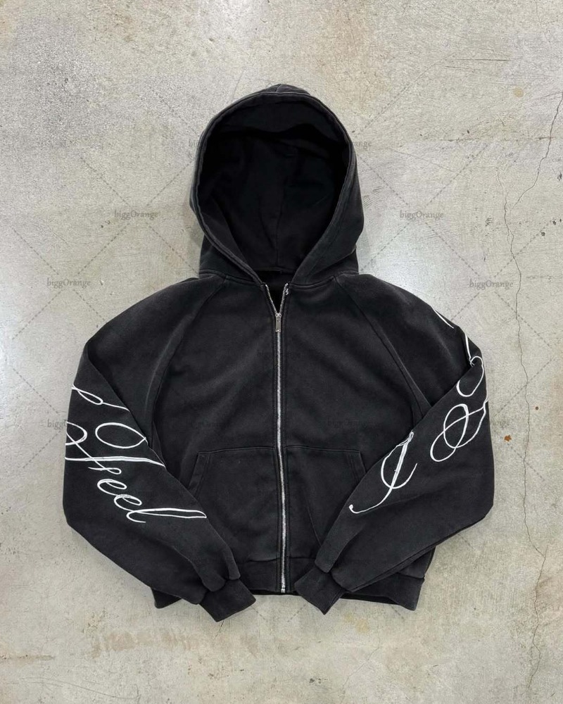 Y2K harajuku Gothic Letter Pri - Mens Fashion Zip Up Hoodies recension och pris