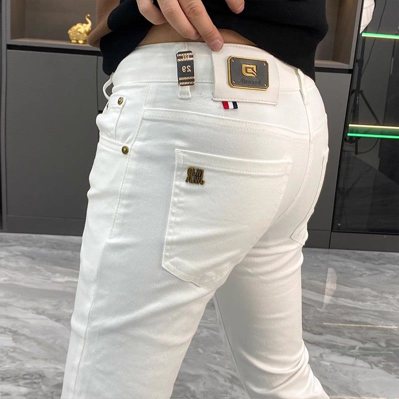 White Jeans Men's European Goo - Men'S Fashion Jeans And Boots recension och pris