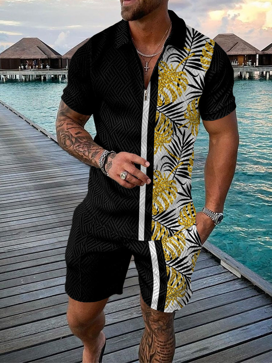Hawaiian Coconut Tree Print Me - Men'S Fashion Polo recension och pris