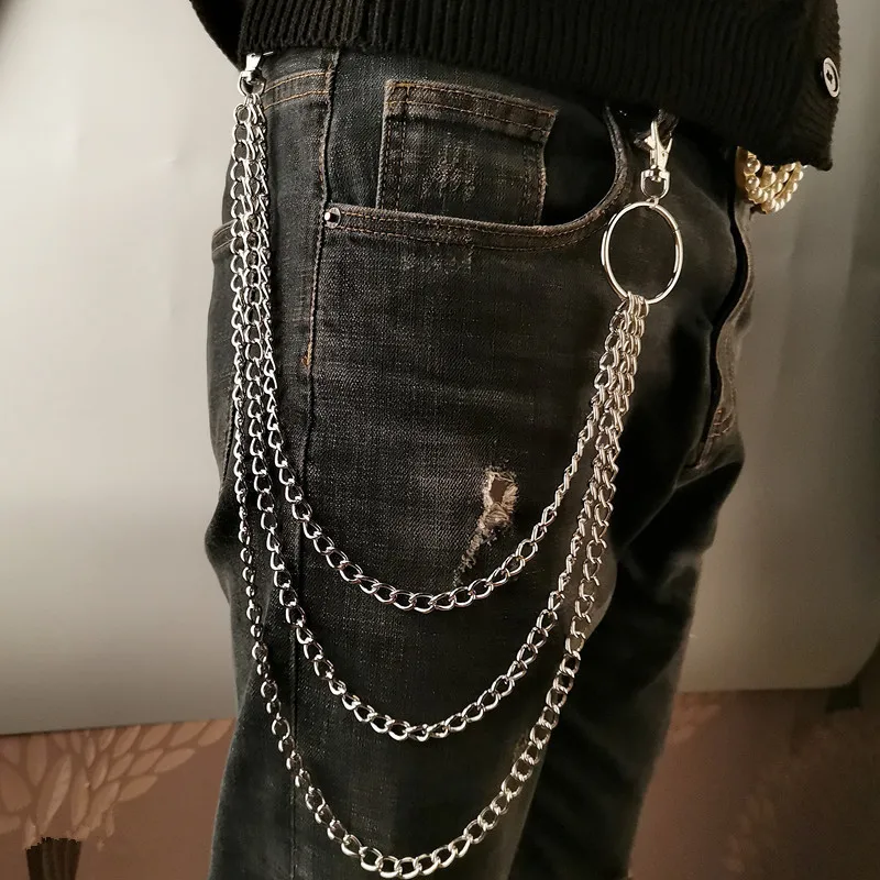 Layer Metal Belt Chain Punk Ho - Men Fashion Rave recension och pris