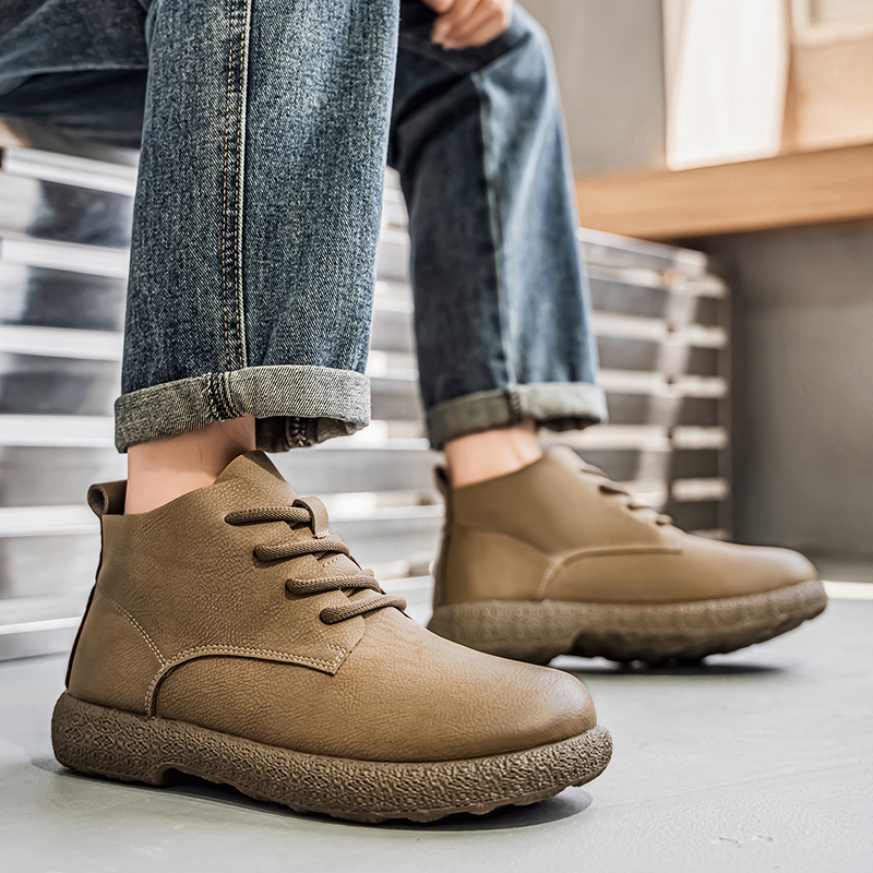 Men Ankle Boots Brown Short Bo - Men'S Fashion For 30 Year Olds recension och pris