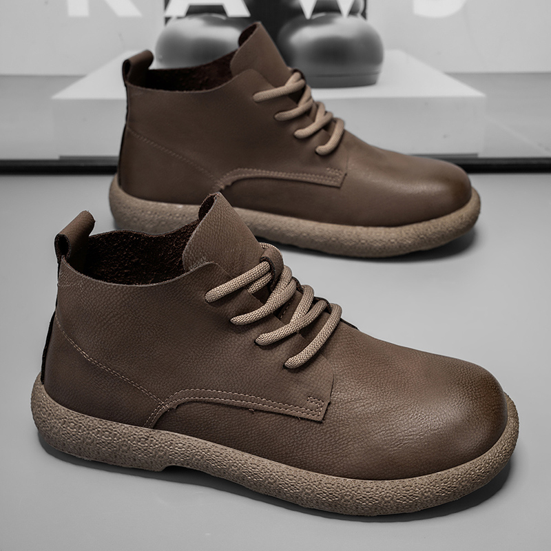 Men Ankle Boots Brown Short Bo - Men'S Fashion For 30 Year Olds recension och pris