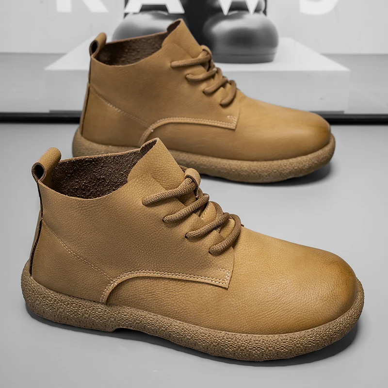 Men Ankle Boots Brown Short Bo - Men'S Fashion For 30 Year Olds recension och pris