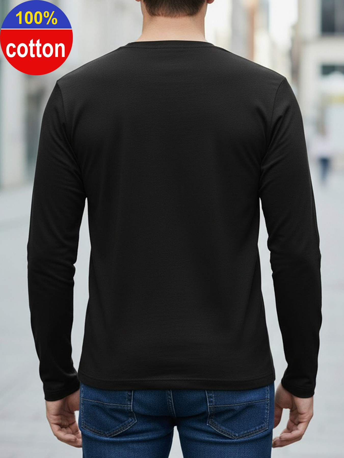 100% Pure Cotton Men's Long Sl - Mens Fashion Casual recension och pris