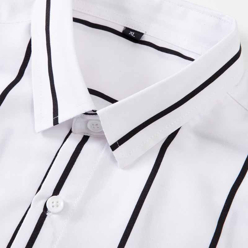 Men's Striped Dress Shirt Long - Mens Fashion Dress Shirts recension och pris