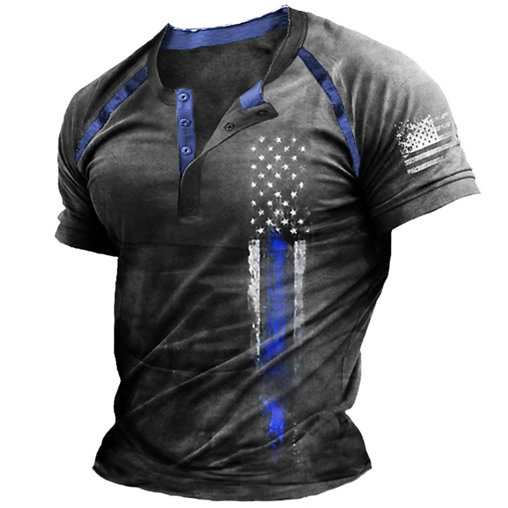 Funny 3D American Flag Print M - Men Fashion Upper recension och pris