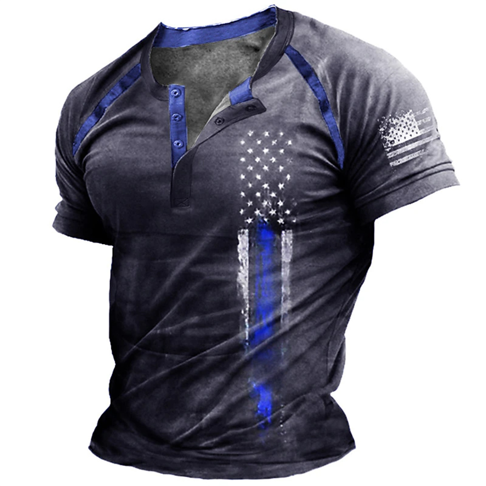 Funny 3D American Flag Print M - Men Fashion Upper recension och pris
