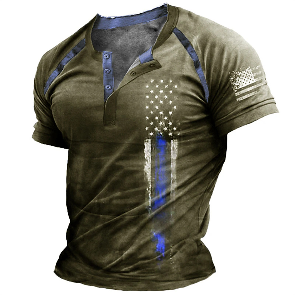 Funny 3D American Flag Print M - Men Fashion Upper recension och pris