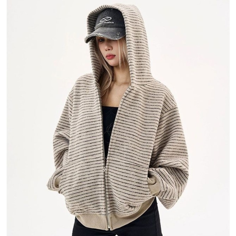 2026 Autumn Winter New Retro S - Mens Fashion Zip Up Hoodies recension och pris