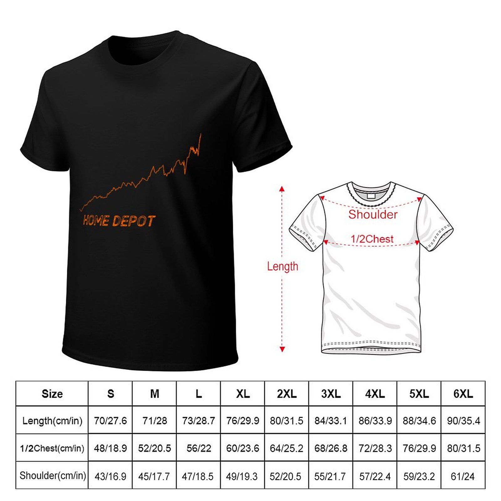 Home Depot Graph T-Shirt Summe - Men'S Fashion Depot recension och pris