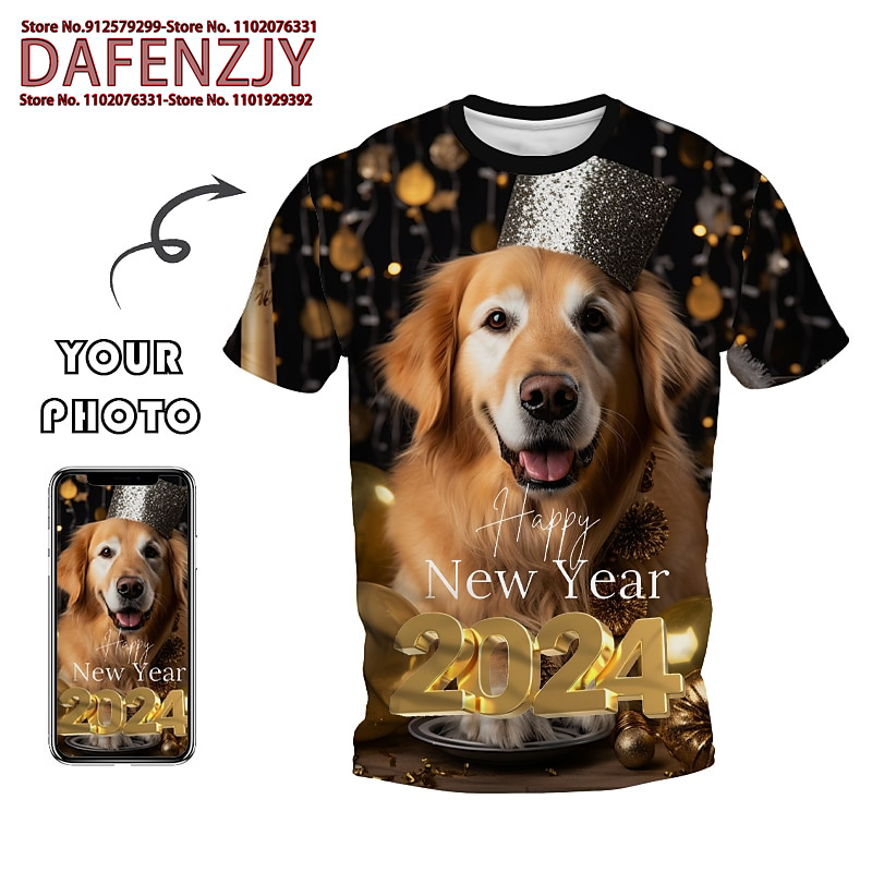 Custom Funny Pet Photo 3D All  - Mens Fashion Dress Shirts recension och pris