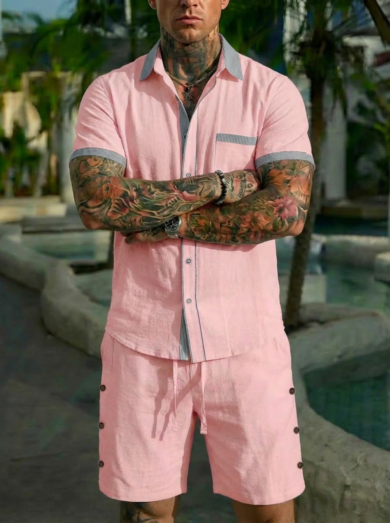 Men's Fashion Cuban Style Shir - Men'S Fashion Polo recension och pris
