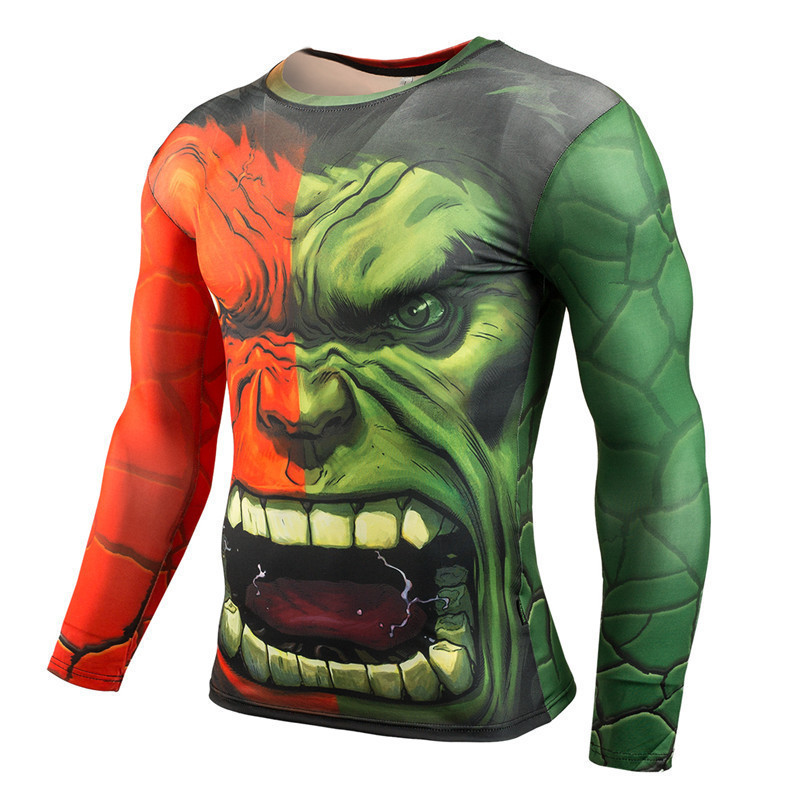 Anime Superhero Cosplay Costum - Compression Shirt Workout recension och pris