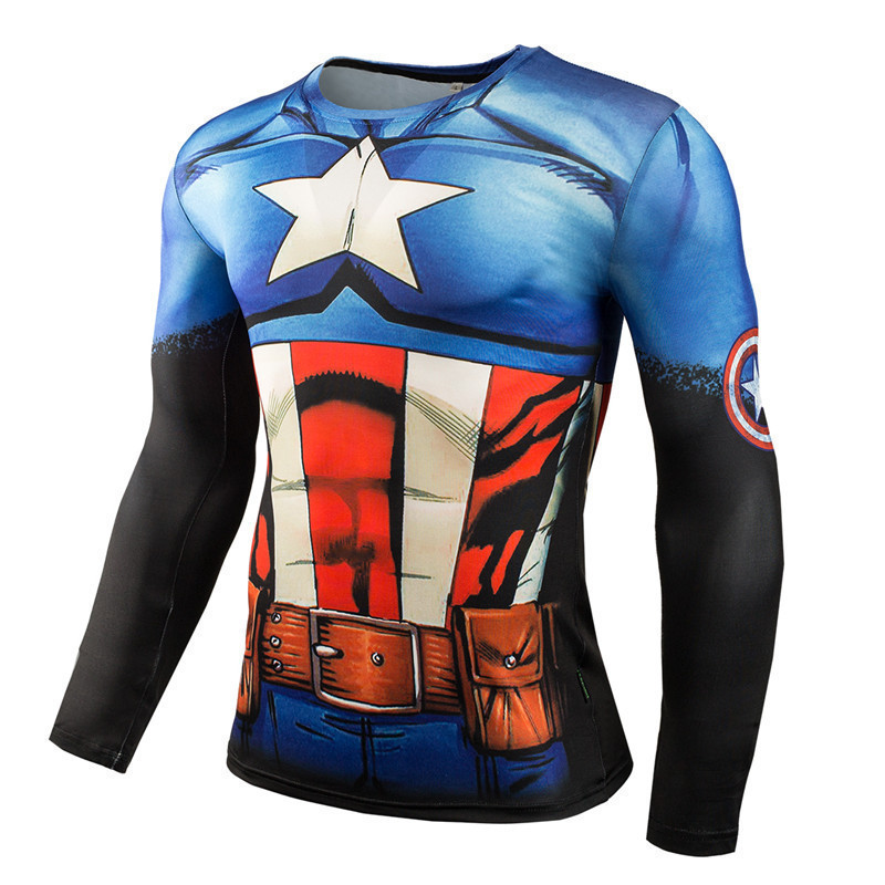 Anime Superhero Cosplay Costum - Compression Shirt Workout recension och pris
