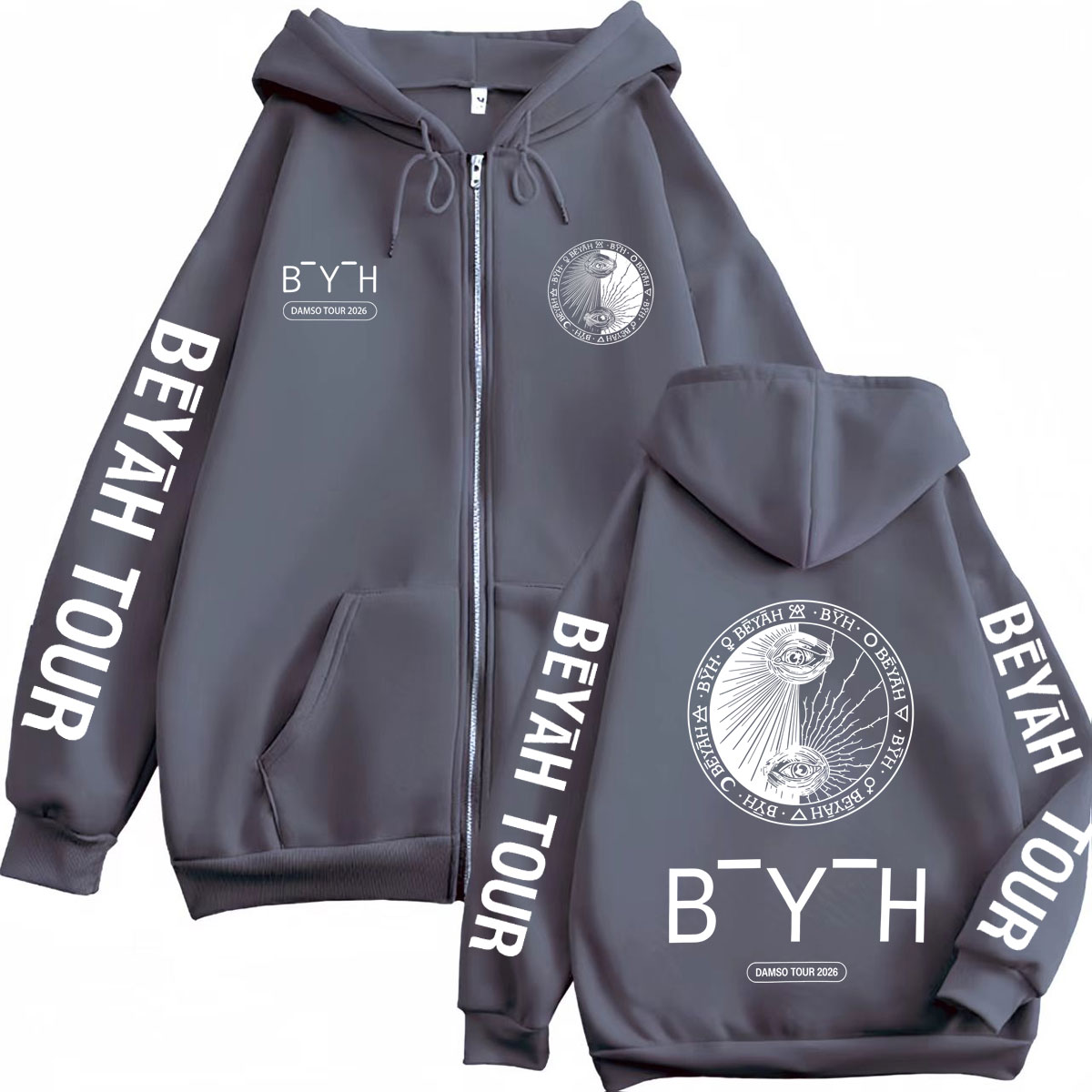 Rapper Damso Beyah Tour 2026 M - Mens Fashion Zip Up Hoodies recension och pris