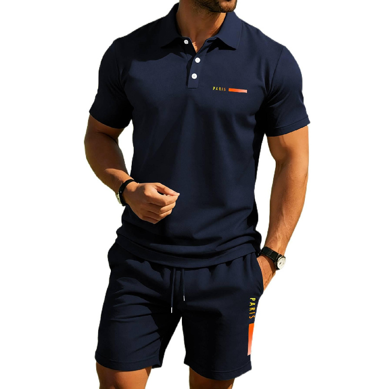 PARIS Print Men's high-end sum - Men'S Fashion Polo recension och pris