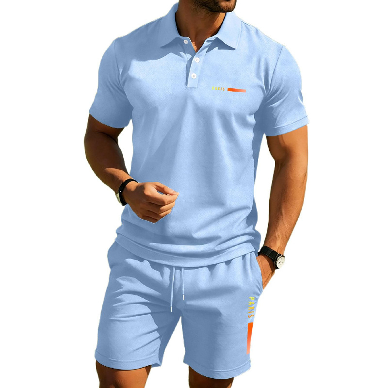 PARIS Print Men's high-end sum - Men'S Fashion Polo recension och pris