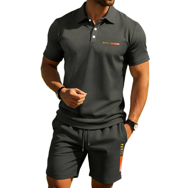 PARIS Print Men's high-end sum - Men'S Fashion Polo recension och pris