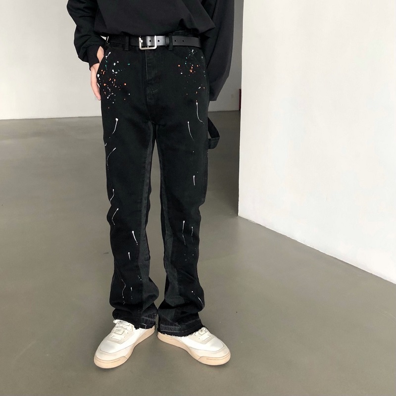 2025 New Graffiti Splash Ink D - Men'S Fashion Jeans And Boots recension och pris