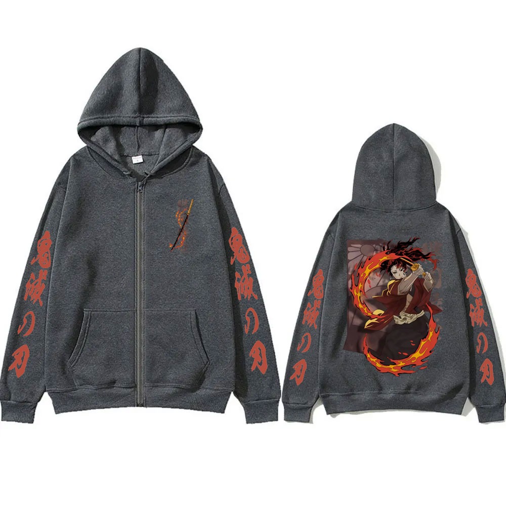 New Demon Slayer Tsugikuni Yor - Mens Fashion Zip Up Hoodies recension och pris