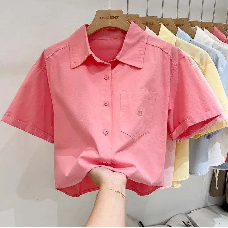 Summer Cotton Short Sleeve Top - Polo Shirt Slim recension och pris