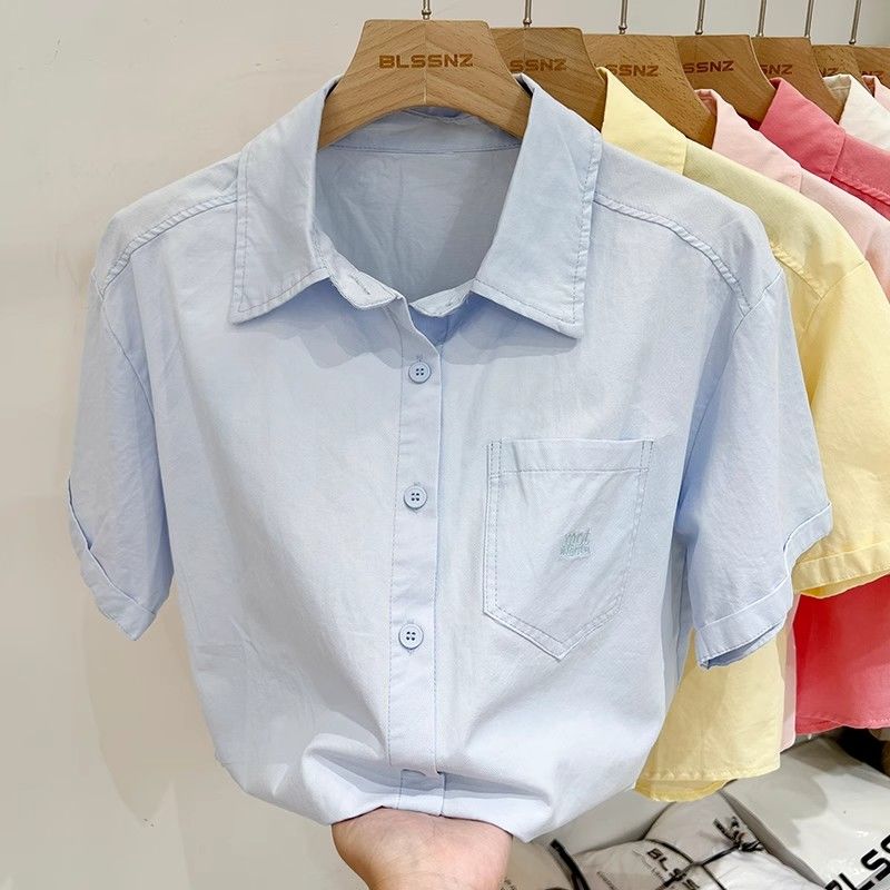 Summer Cotton Short Sleeve Top - Polo Shirt Slim recension och pris